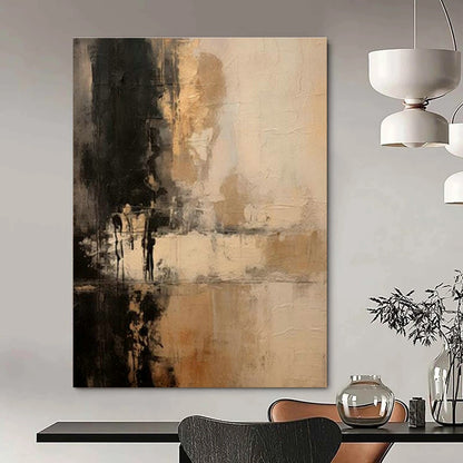 Brown - Black Abstract Art for Living Room & Office DLZ0387