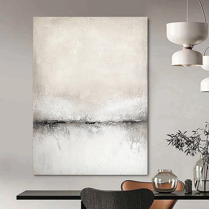 Light Textured Horizon Art for Scandinavian - Style Home & Yoga Studio STSC128