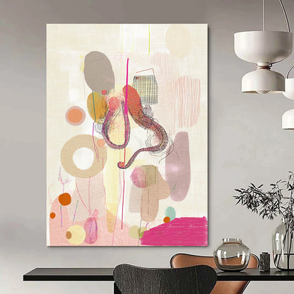 Whimsical Abstract Collage for Creative Studio & Playful Café STSC841