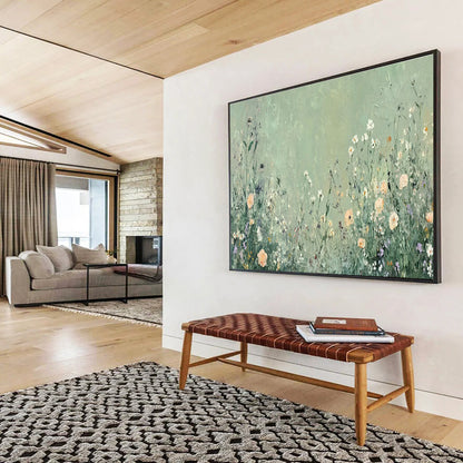 Delicate Wildflower Field Art for Calming Nursery DLZ3052