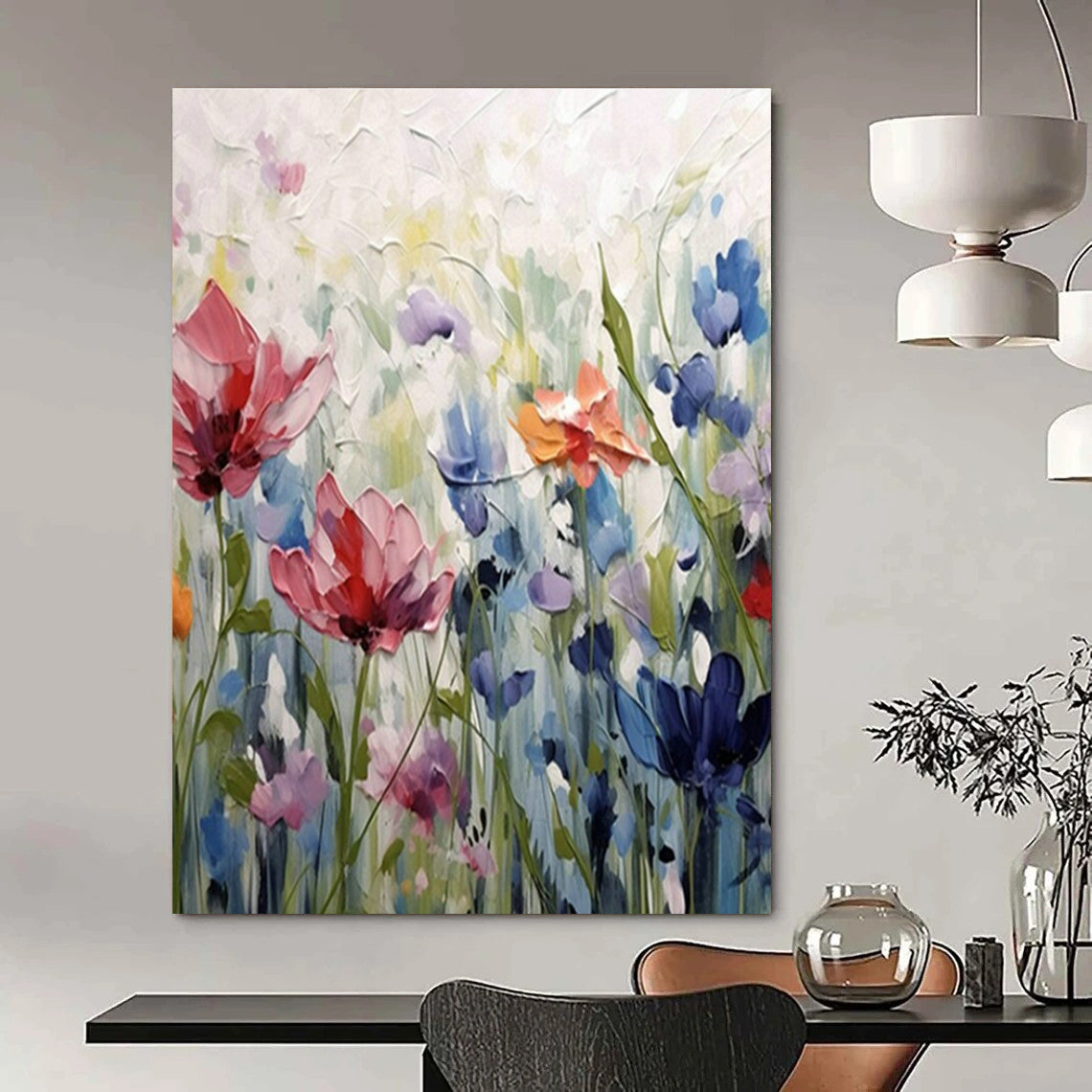 Fresh Floral Oil Painting for Country - Style Bed & Breakfast & Botanical Spa Retreat DLZ1569