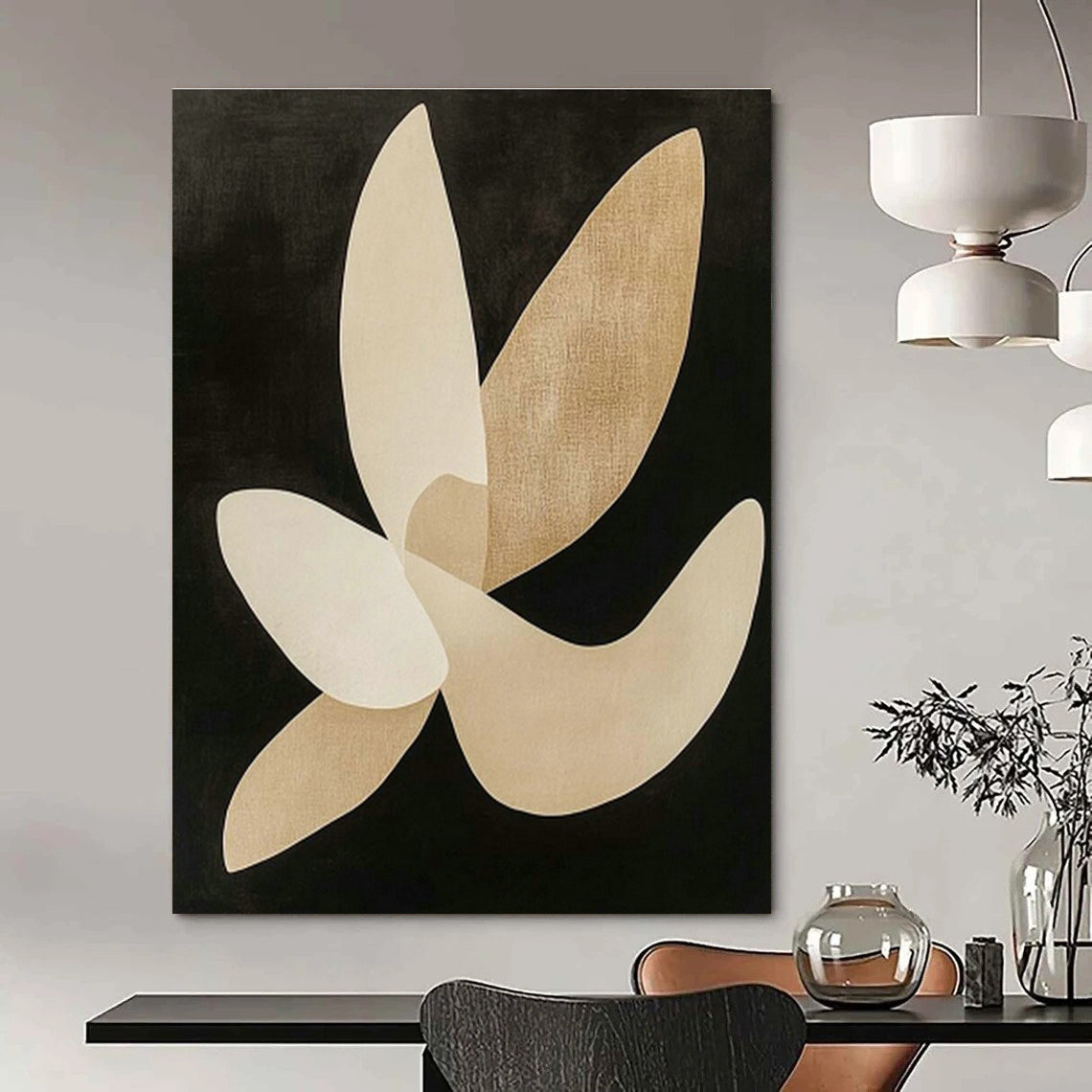 Geometric Shape Art for Upscale Home Dining Room Statements DLZ0229