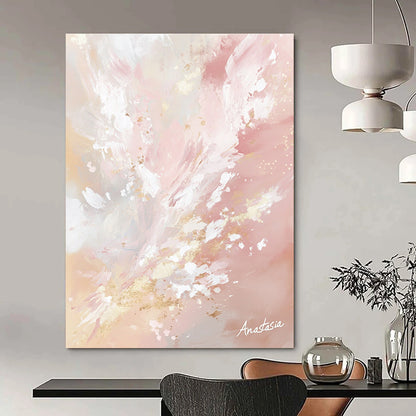 Pink and Gold Abstract for Luxurious Living Room & Wedding Venue Decor STSC1201