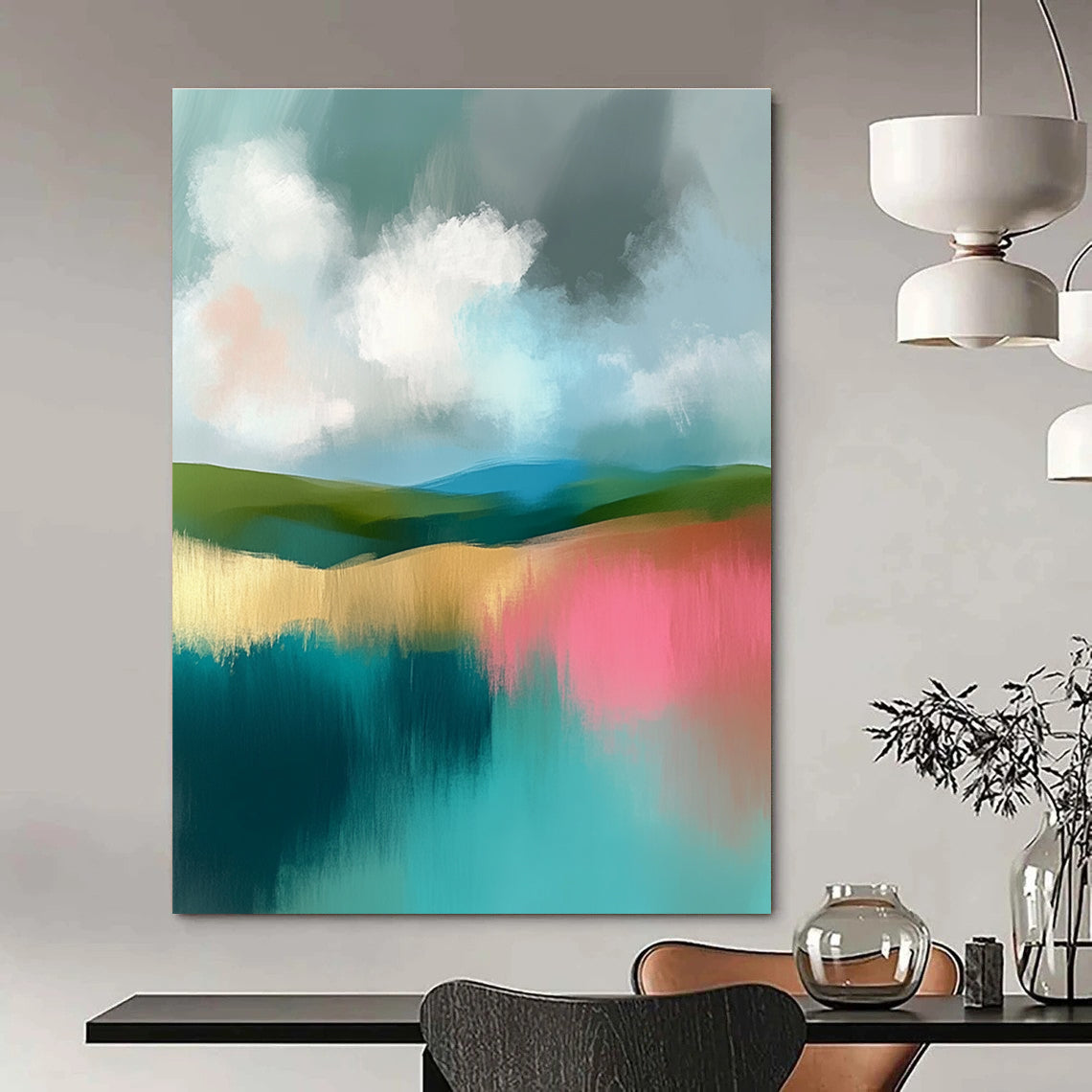 Pastel Landscape for Boutique Hotel & Café STSC107