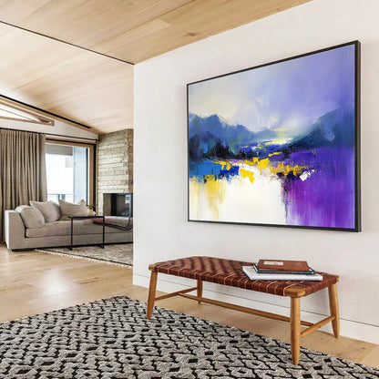 Purple and Blue Landscape Art for Creative Studio & Trendy Art Gallery SC317