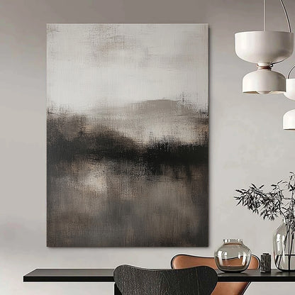 Monochrome Misty Landscape Art for Study & Library STSC080