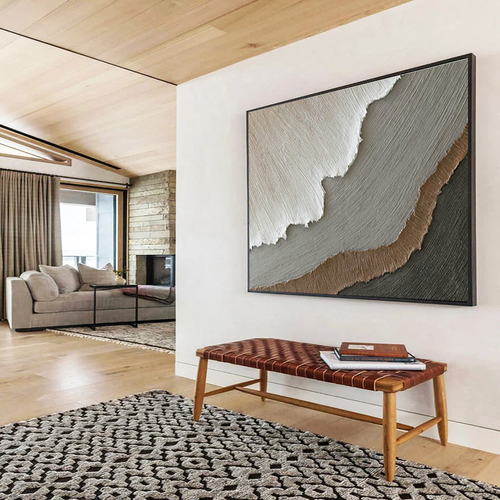 Layered Texture Abstract Art for Contemporary Office Reception Areas DLZ2635