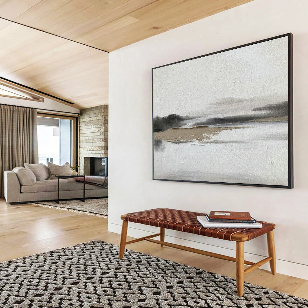 Ink - Style Landscape Art for Zen - Inspired Home Living Room Corners DLZ3295