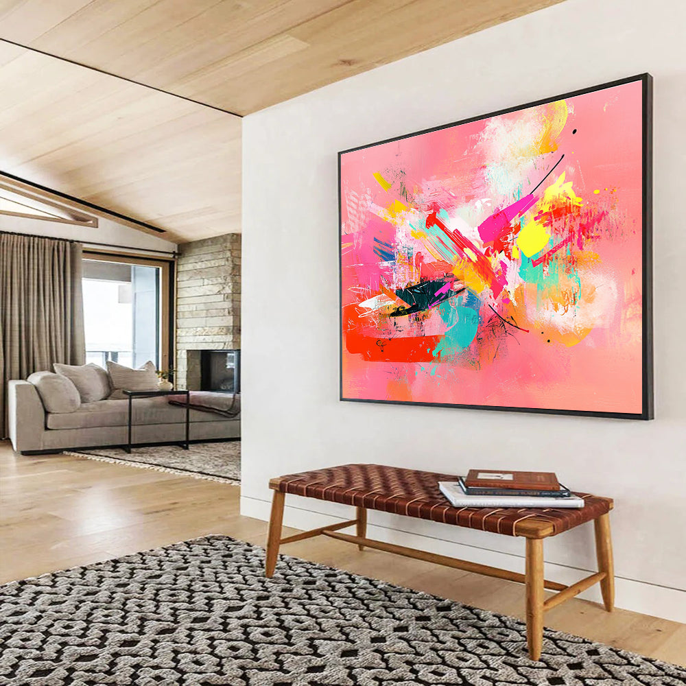 Playful Color Overlaps: Brighten Fashion Boutique & Home Office Interiors SC535