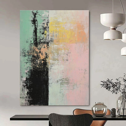 Colorful Abstract Landscape for Bohemian - Style Garden Room & Artistic Bed and Breakfast STSC796
