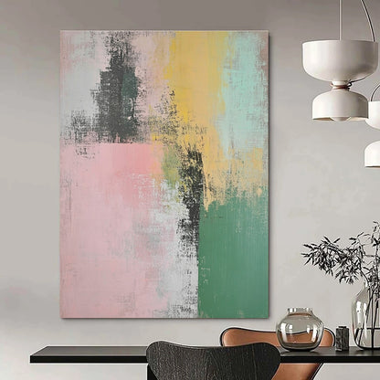 Soft Color Block Abstract for Nursery & Gentle Yoga Studio STSC774