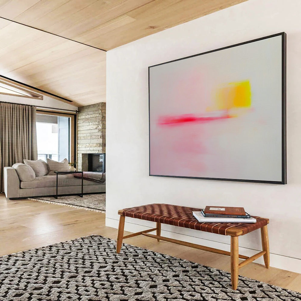 Subtle Color Blur Abstract Art for Minimalist Bedroom & Calming Spa SC251