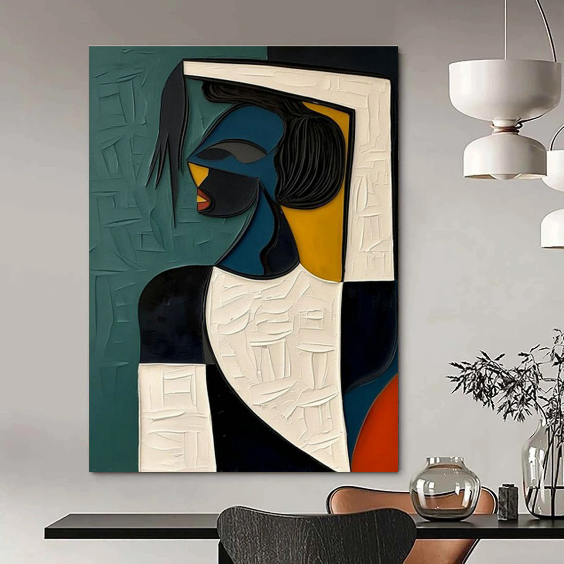 Abstract Figure Art for Bohemian Gallery & Design - Focused Space DLZ2167