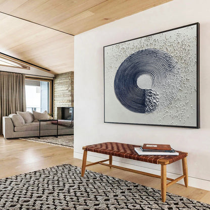 Circular Texture Relief Art for Modern Art Gallery Sculpture Corners DLZ2595
