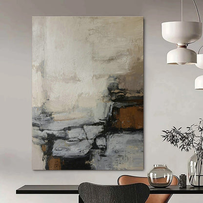 Neutral Toned Abstract Art for Bedroom & Home Office DLZ0396