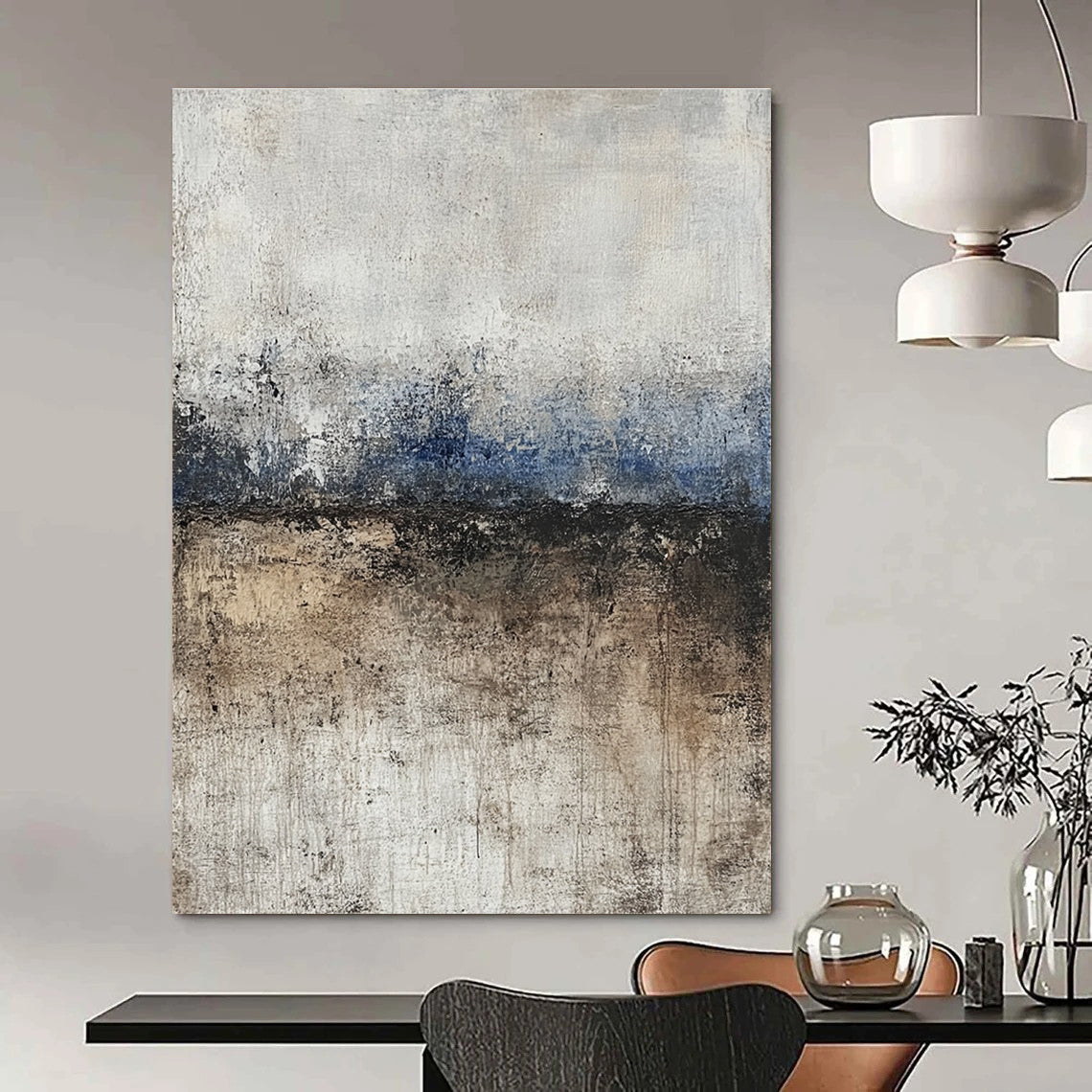 Textured Coastal Abstract Art for Beachfront Café & Art - Loving Home Library STSC125