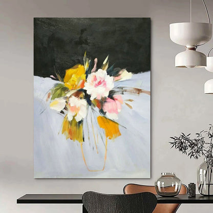 Expressive Flower Bouquet Art for Garden Café & Wedding Venue DLZ0626