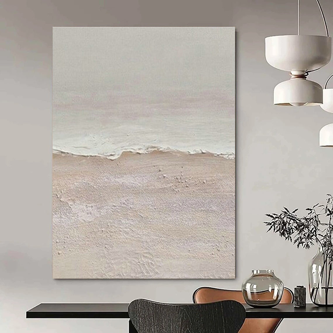 Textured Beach Art for Coastal Café & Relaxing Spa Waiting Room DLZ1511