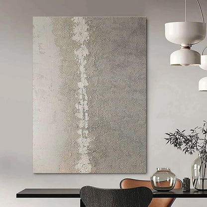 Gray - White Textured Art for Art Gallery Corridor & Minimalist Bedroom DLZ1884