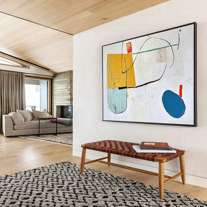 Geometric Abstract Shapes Art for Modern Nursery & Creative Office Space SC298