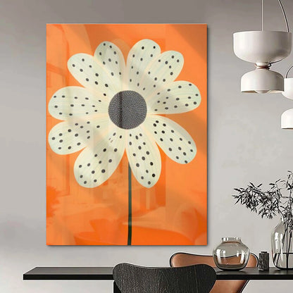 Orange - Background Flower Art for Cheerful Nursery & Botanical - Inspired Café DLZ1938
