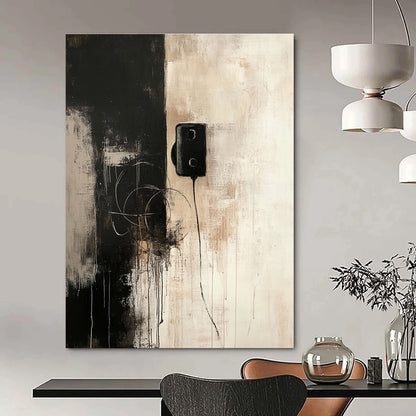 Minimalist Black & Beige Art for Gallery & Minimalist Home STSC727