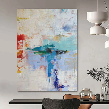 Colorful Brushstrokes Abstract Art for Office & Living Room DLZ0343