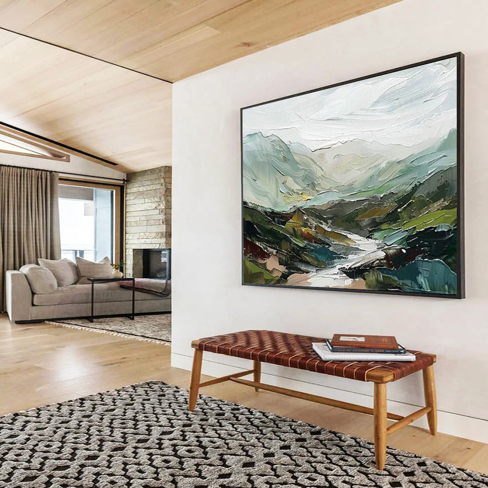 Green Mountain Landscape Art for Nature - Loving Family Room DLZ2852