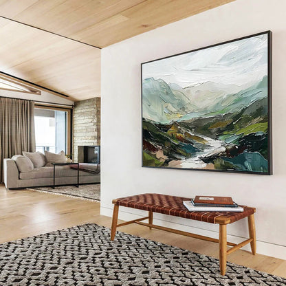 Green Mountain Landscape Art for Nature - Loving Family Room DLZ2852