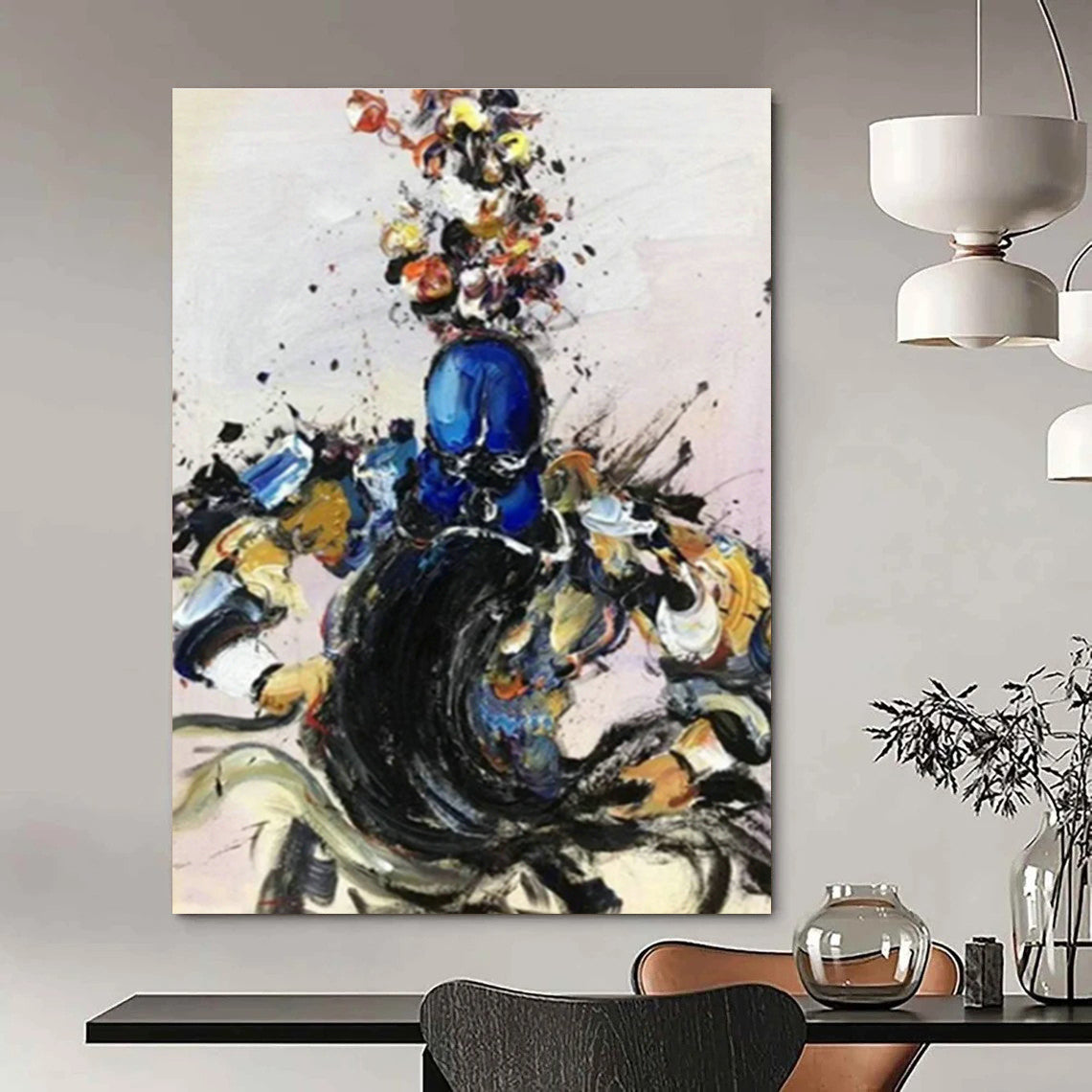 Color - Splashed Character Art for Vibrant Game Room & Creative Studio DLZ0863