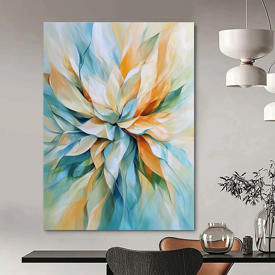 Abstract Flower Art for Bedroom & Living Room STSC670