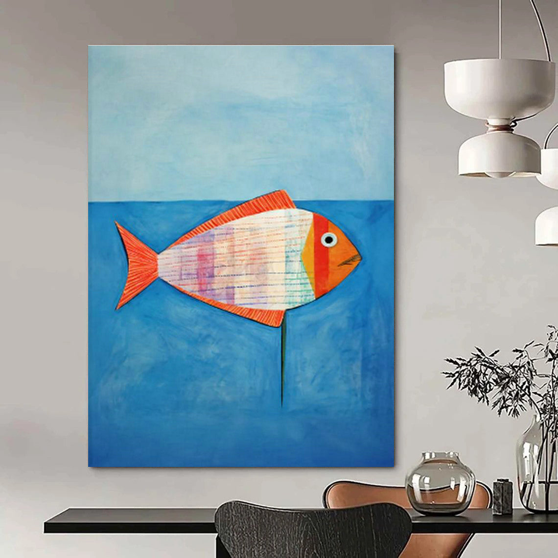 Colorful Fish Art for Nautical - Themed Kids' Bedroom Walls DLZ0113