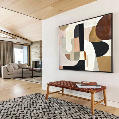Geometric Shape Abstract Art for Contemporary Living Room & Design Studio SC352