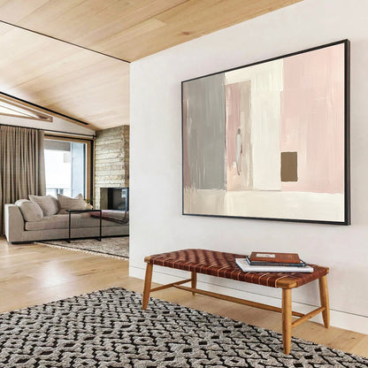 Pastel Geometric Figure Art for Scandinavian - Style Home & Girls' Bedroom SC223