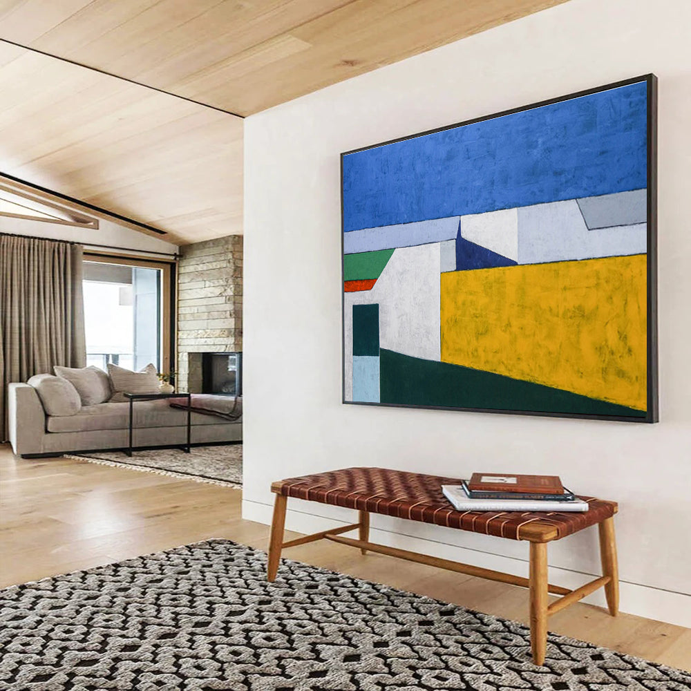 Color - Block Abstract for Contemporary Dining Room DLZ2941