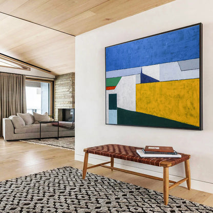 Color - Block Abstract for Contemporary Dining Room DLZ2941