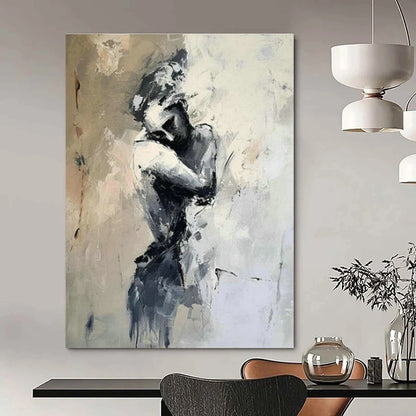 Solitary Figure Art for Modern Therapy Office Waiting Rooms DLZ0109