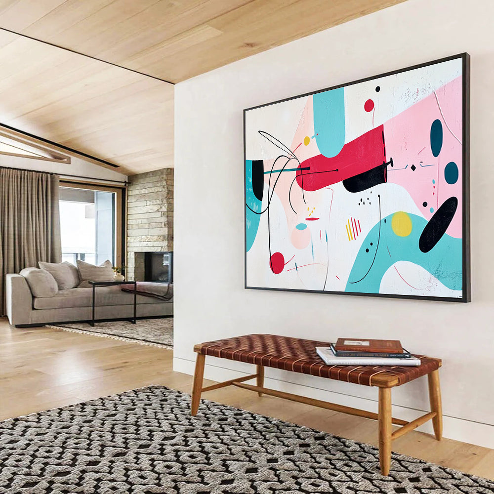 Playful Abstract Shapes Art for Kids’ Playroom & Creative Café SC187