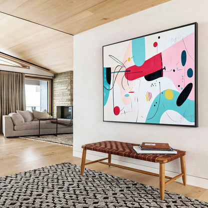 Playful Abstract Shapes Art for Kids’ Playroom & Creative Café SC187