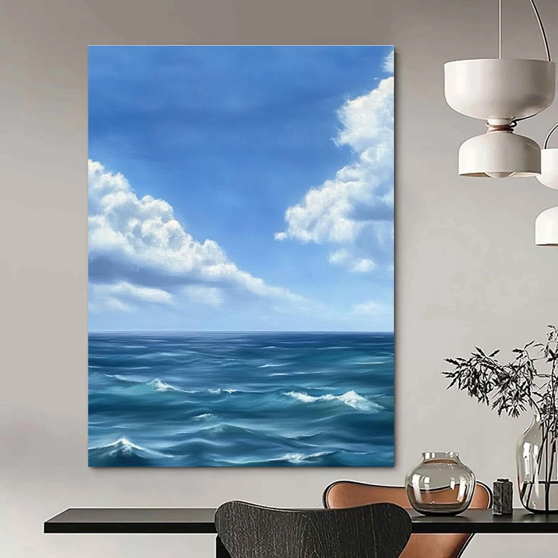 Ocean and Sky View for Beach House Living Room & Nautical - Themed Café STSC1215