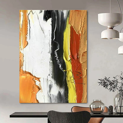 Contrast Color Thick - painted Abstract Art for Industrial Loft & Trendy Bar DLZ1453