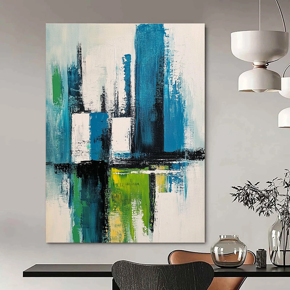 Colorful City Abstract for Urban Apartment & Creative Studio STSC281