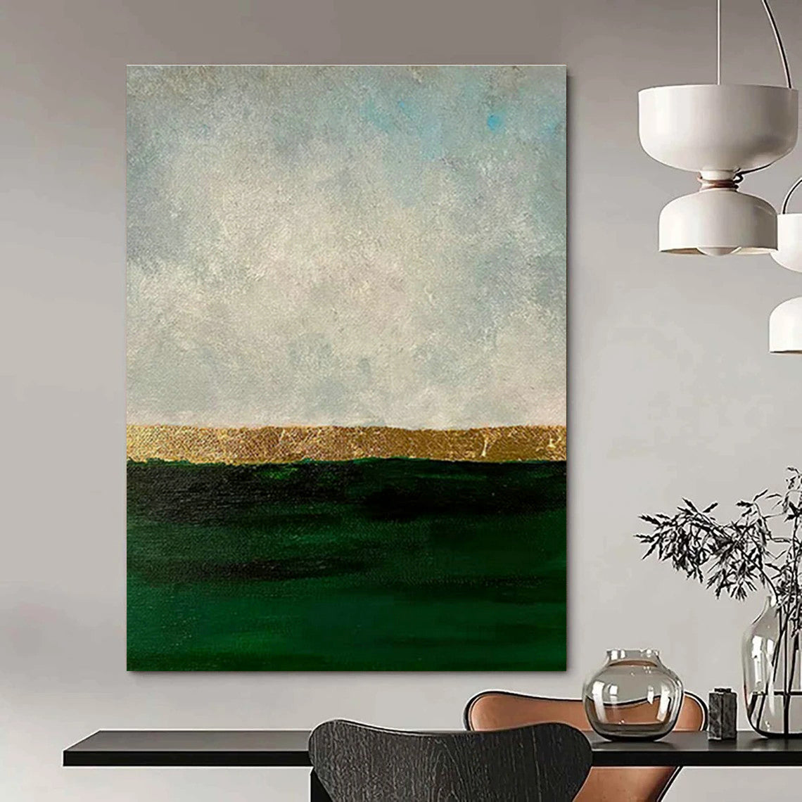 Minimalist Sea - Sky Art for Scandinavian Home & Serene Meditation Room DLZ1489