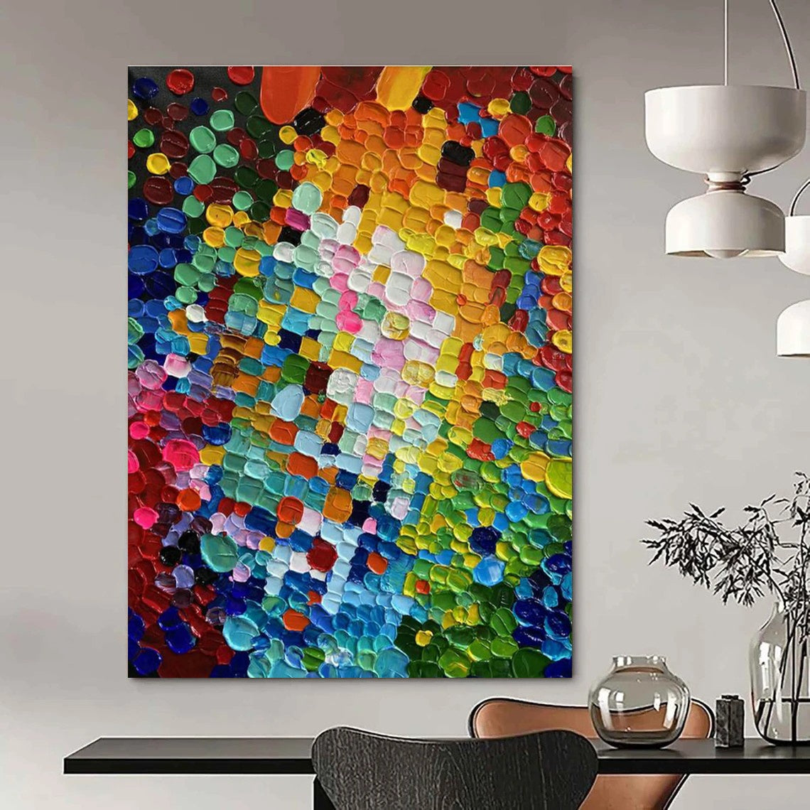 Vibrant Dot - Mosaic Art for Café & Playroom DLZ2292