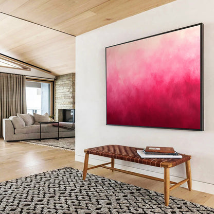 Pink Gradient Abstract Art for Romantic Bedroom & Feminine Spa SC270