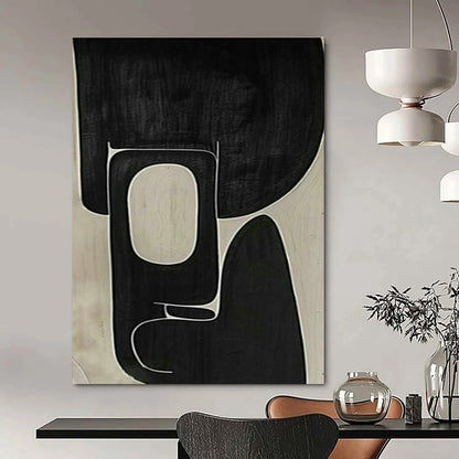Black - White Abstract Art: Ideal for Modern Office & Art Gallery DLZ2010