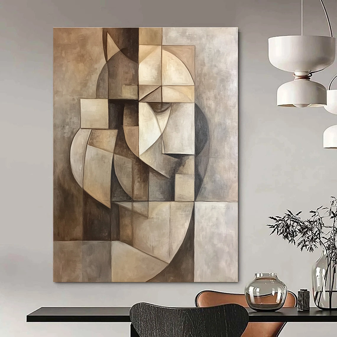 Cubist Abstract Composition for Modern Art Museum & Intellectual Study STSC859
