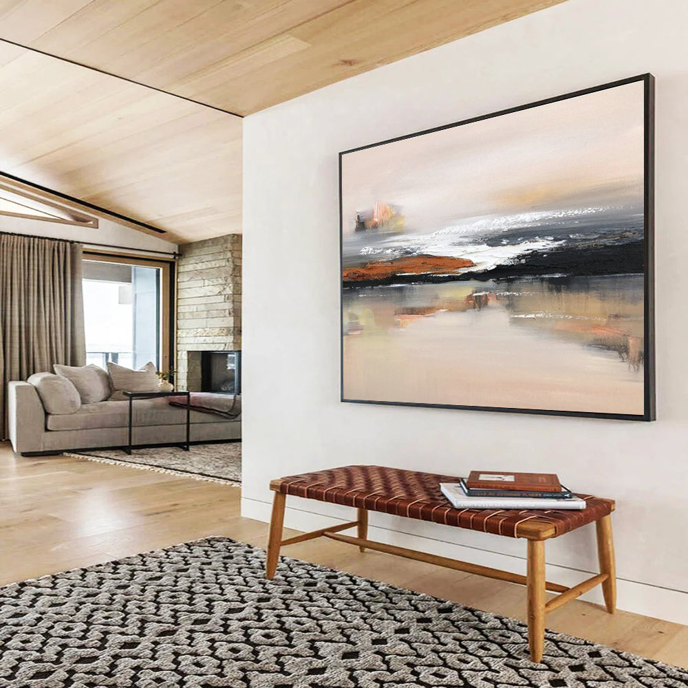 Minimalist Coastal Art for Beach House Bedroom Accent Walls DLZ3298