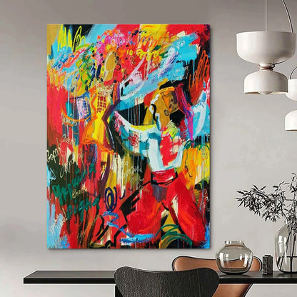 Colorful Abstract Figures Art for Creative Studio & Bohemian Café DLZ2104