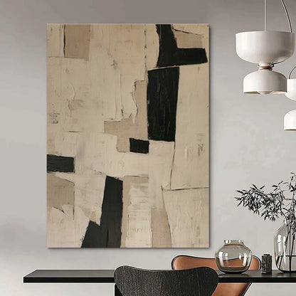 Collage - Style Geometric Abstract Art for Creative Studio & Modern Art Gallery DLZ1849
